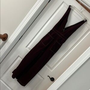Deep Burgundy Sleeveless Jumpsuit